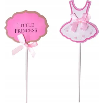 Obraz Sada Topperů na dort a cupcakes - Malá princezna