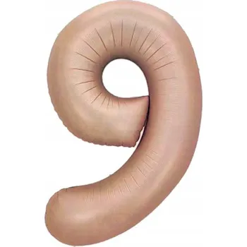 Balónek Fóliový balónek Karamelový číslice 9 DEVĚT helium 100 cm