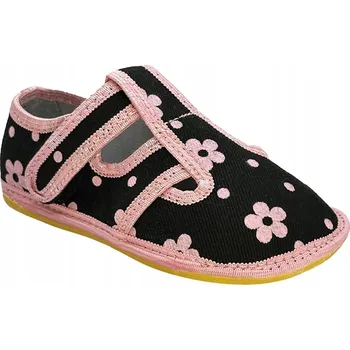 Dívčí bačkory Dětské papuče Bighorn černé, velikost 21