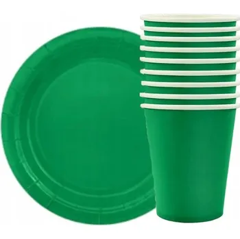 Obraz NAROZENINOVÁ SADA: ZELENÉ KELÍMKY A TALÍŘKY