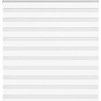 vidaXL Zebra roleta bílá 150x100 cm šířka látky 145,9 cm polyester