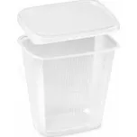 Miska hranatá průhledná 500 ml + víčko (PP) [2 x 250 ks]