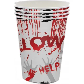 Party nádobí Kelímky Kelímky Na Jedno Použití Papírové 6 ks HALLOWEEN HELP