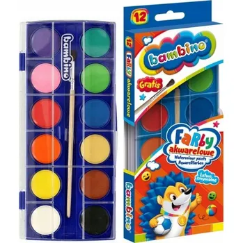 Vodová barva Akvarelové barvy Bambino 12 ks x 1 ml