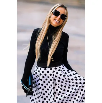 Dámský svetr Jadberg Women Černý dámský rolák Luigi Velikost: S