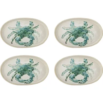 Talíř Bloomingville, Talíře jídelní Hadden oválné, 29 cm, 4 ks - Formadore