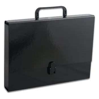 Archivační box Teczka z rączką A4 czarna pastelowa, Tadeo