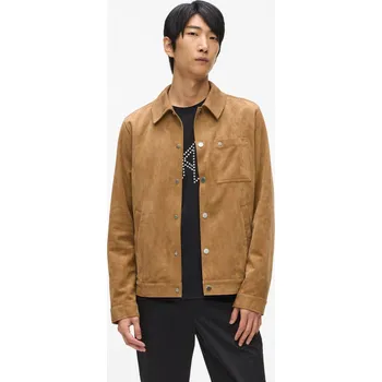 BUNDA KARL LAGERFELD FAUX SUEDE JACKET OTTER