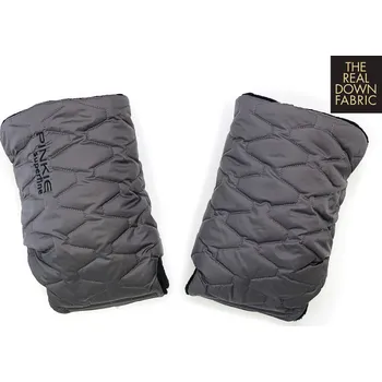 Rukávník PINKIE péřové rukavice na kočárek Superfine dark grey