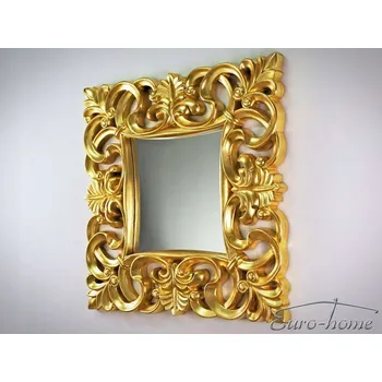 Zrcadlo Zrcadlo ve zlatém rámu 100x100 cm PU021K