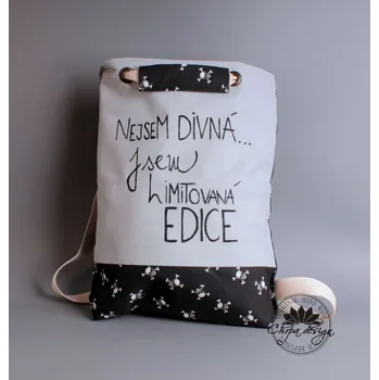 Kabelka Batoh/Kabelka - limitovaná edice - šedá + lebky