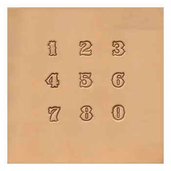 Tandy Leather Sada Číslic Standard Velikost: 1/2" (13 mm)