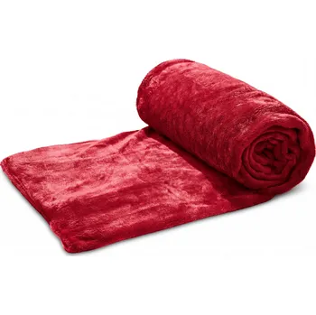 deka Textilomanie Calmi mikroplyšová deka 150 x 200 cm červená