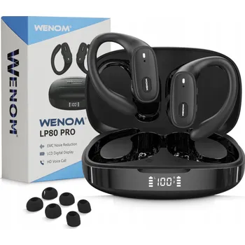 Sluchátka Bezdrátová sluchátka do uší Wenom Bluetooth 5.3, silné basy
