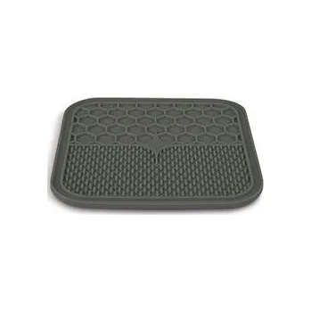 Miska pro psa Zolux Silikonová lízací podložka M velká šedá 21x21cm