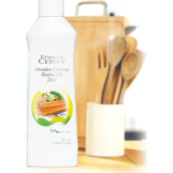Kuchyňské prkénko Eurona by Cerny EURON Pečující olej na dřevěná kuchyňská prkénka 2v1 - 250 ml