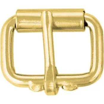 #999 Sedlářská přezka s rolnou Masiv Pomosazeno Velikost: 1" (25 mm)