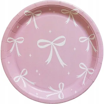 Party nádobí PAPÍROVÉ TALÍŘKY 18 CM MAŠLIČKY 6 KS