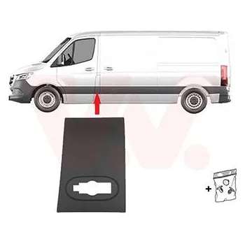 Lišta karosérie Ozdobná / ochranná lišta, boční stěna VAN WEZEL 2973417