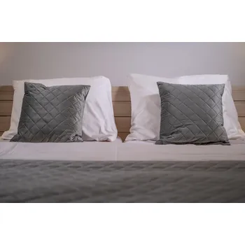 Přehoz na lůžko Hotelový přehoz na postel, VELVET šedý: 41_Horčicově žlutá Postel 90 cm (Jednolůžko): délka přehozu 170 x šíře 70 cm