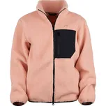 Vlnka Dámská fleecová mikina s obousměrným zipem růžová velikost oblečení S