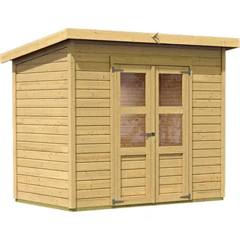 Zahrada KARIBU HOLZTECHNIK dřevěný domek KARIBU MERSEBURG 6 (73065) natur LG1748