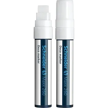 SCHNEIDER Kriedový popisovač, 5-15 mm, SCHNEIDER "Maxx 260", biely 609150