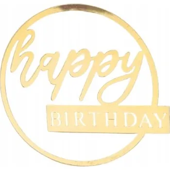 Party dekorace Zápich do dortu – Všechno nejlepší k narozeninám – Ozdoba na dort k narozeninám