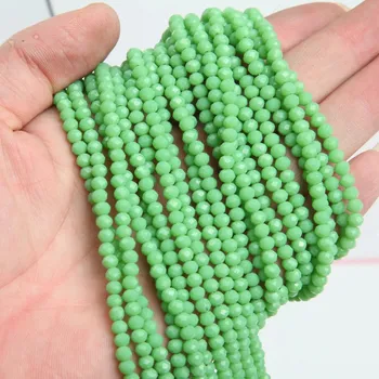 Náramek Křišťálové broušené rondelle korálky | šperky - 32 , 4x6mm (85-88ks)