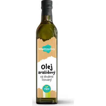 Rostlinný olej Vital Country Arašídový olej lisovaný za studena 500 ml