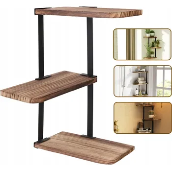 police ROHOVÉ POLICE ZÁVĚSNÉ NA ZEĎ VINTAGE 3-PATROVÝ ZIG ZAG REGÁL