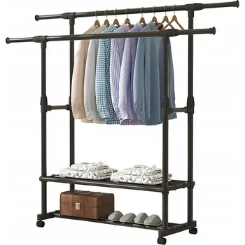 Věšák Stojací věšák kovový Bedee černý