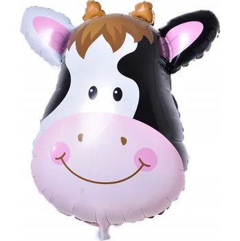 Balónek Velký fóliový balónek kráva 43x59 Cm narozeniny XL