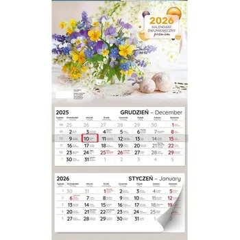 Kalendář Nástěnný Kalendář Dvouměsíční Premium 2026 Přehledný Plánovač