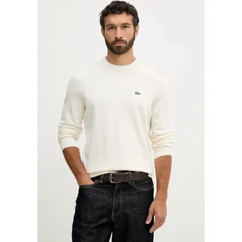 Pánský svetr Bavlněný svetr Lacoste AH1985 béžová 01X, vel. XL