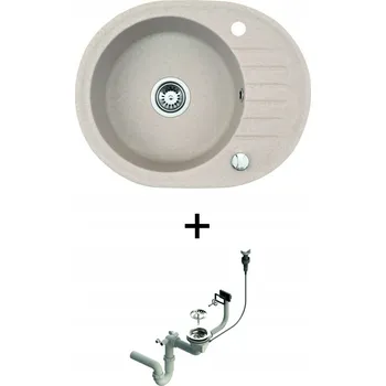 Granitový dřez Jednokomorový granitový dřez Brenor béžový