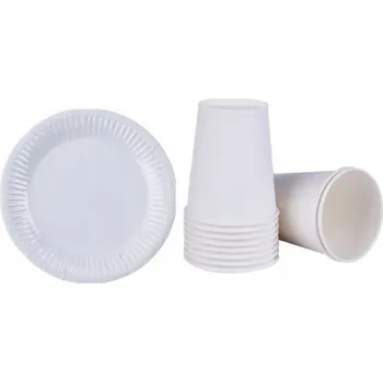 Obraz NAROZENINOVÁ SADA HRNEČKŮ A TALÍŘKŮ BÍLÁ