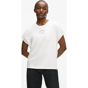 TRIČKO KARL LAGERFELD RSG GLITTER RELAXED T-SHIRT WHITE