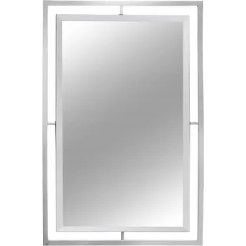 Zrcadlo Zrcadlo Euro-Home nástěnné obdélníkové, kovový rám, 1000 x 1200 mm