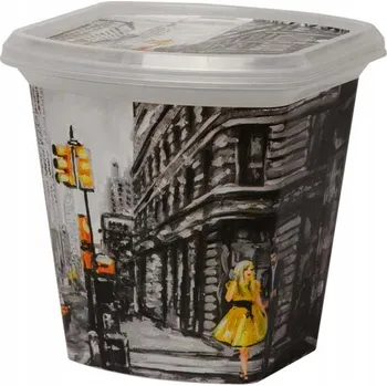 Svačinový box Nádoba na svačinu NY 1,2 l s víkem – moderní design