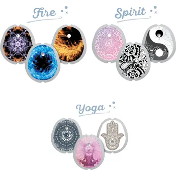 Náplast Zuckerschmuck Sada samolepek Dexcom G7 – Yoga & Energy (3 × 3 ks)