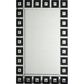 Zrcadlo Zrcadlo s 3D rámem, černá zrcadlová, 80x120 cm ATM138