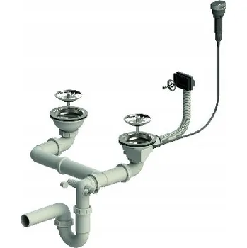 Sifon Automatický sifon Brenor nástěnný dvoukomorový