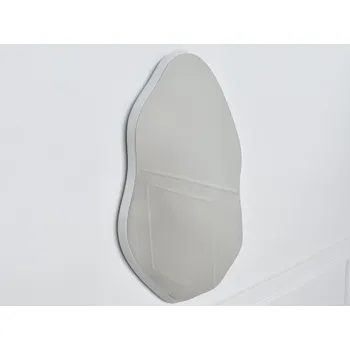 Zrcadlo Bílé zrcadlo organický tvar 60x90 23F-1200