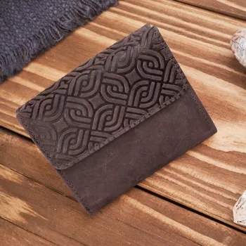 Peněženka Paolo Peruzzi hnědá kožená peněženka - dámská