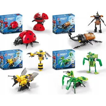 ostatní stavebnice Transformující Hmyzí Robotická Stavebnice - 4 Varianty v Balení - Beruška,