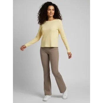 Dámská halenka Sinsay - Bavlněná pruhovaná blůza s dlouhými rukávy - žlutá - 042HA-11C - 042HA-11C-XXS