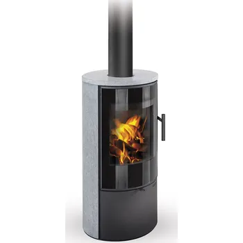 Krbová kamna ROMOTOP LAREDO F krbová kamna 2,5-6,6 kW, černá lesklá