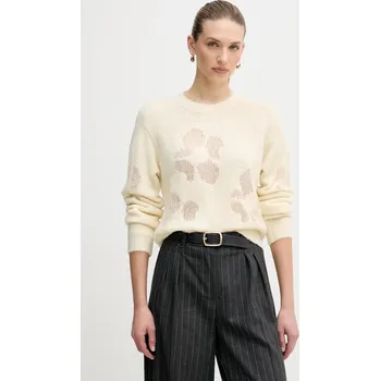 Pánská móda Svetr s příměsí vlny United Colors of Benetton 18L4E10EW béžová 01X, vel. M