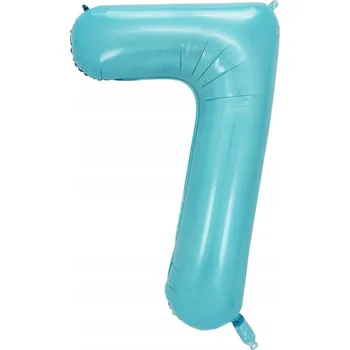 Balónek Fóliový balónek Číslice 7 Modrá – 40 palců / 100 cm – Narozeniny / Dekorace